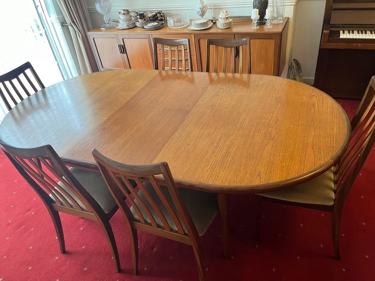 G-Plan Mid-Century Extendable Dining Table &Chairs - Image 4