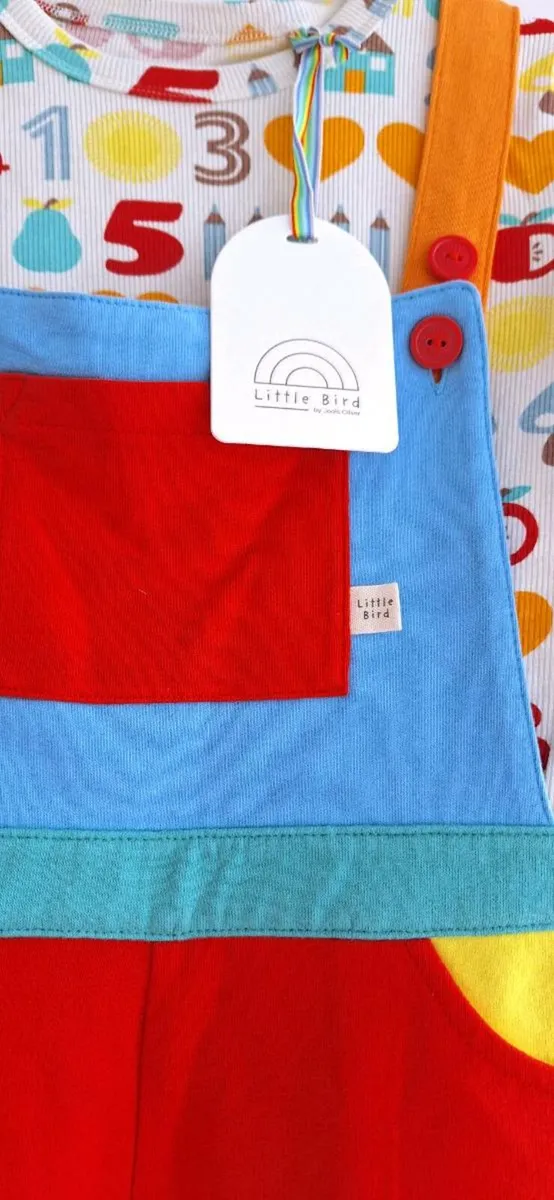 New Boys Dungarees & Top set Cotton 5/6 Y - Image 4