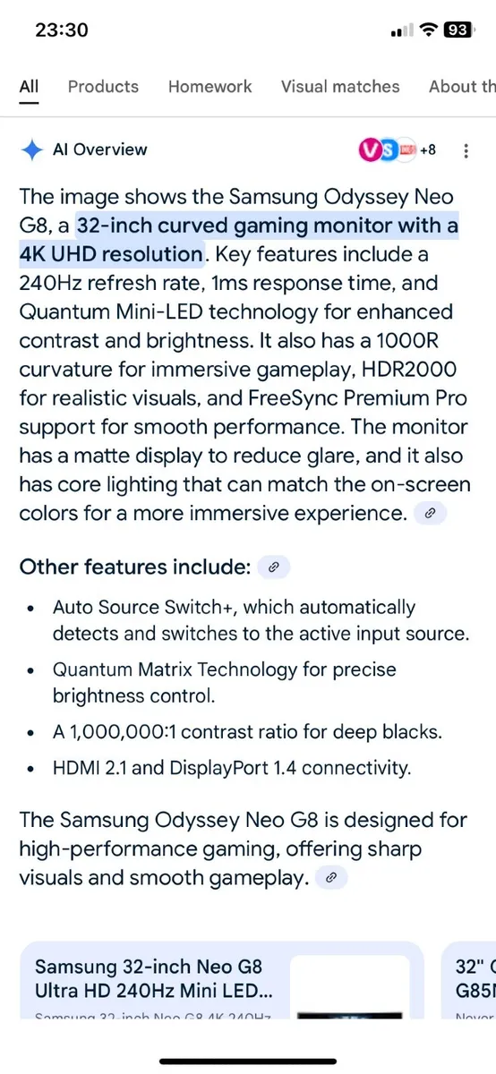 Gaming Monitor- Samsung Neo G8 - Image 2