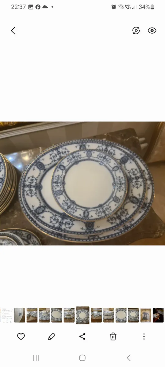 Antique dinner set - Image 2