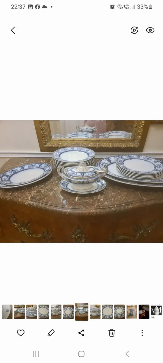 Antique dinner set - Image 4