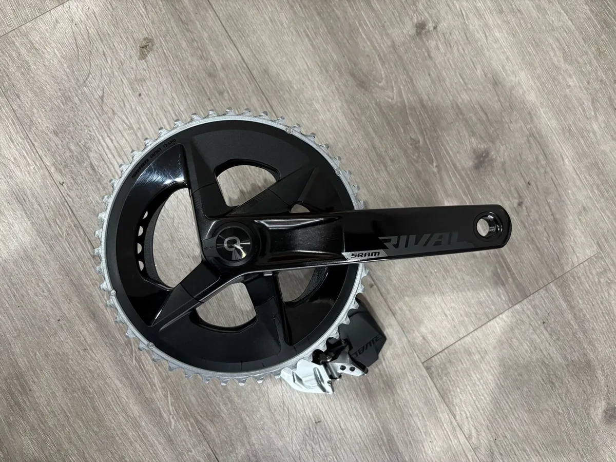 Sram Rival Power Meter Chainset + Front Derailleur - Image 1