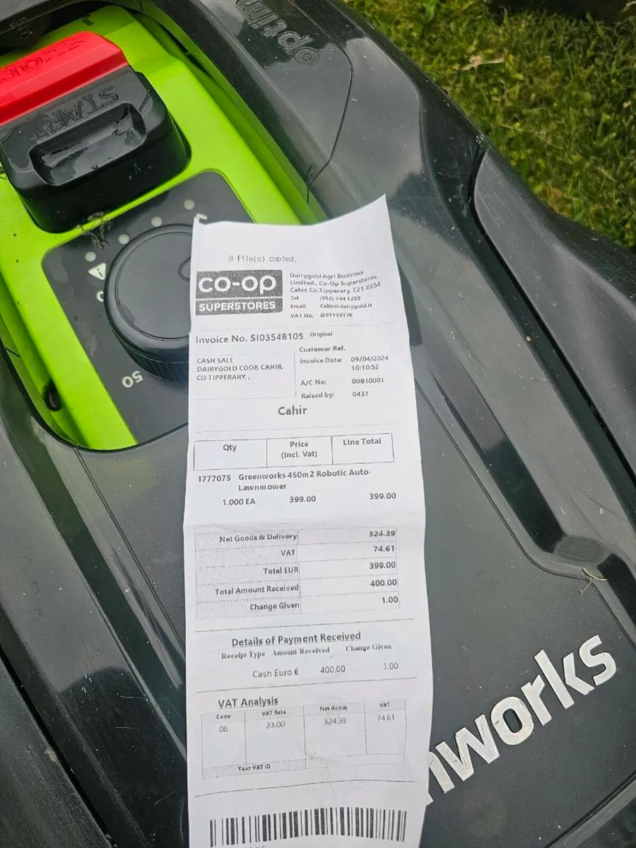 Greenworks optimow robot mower up to 450sq metres - Image 3