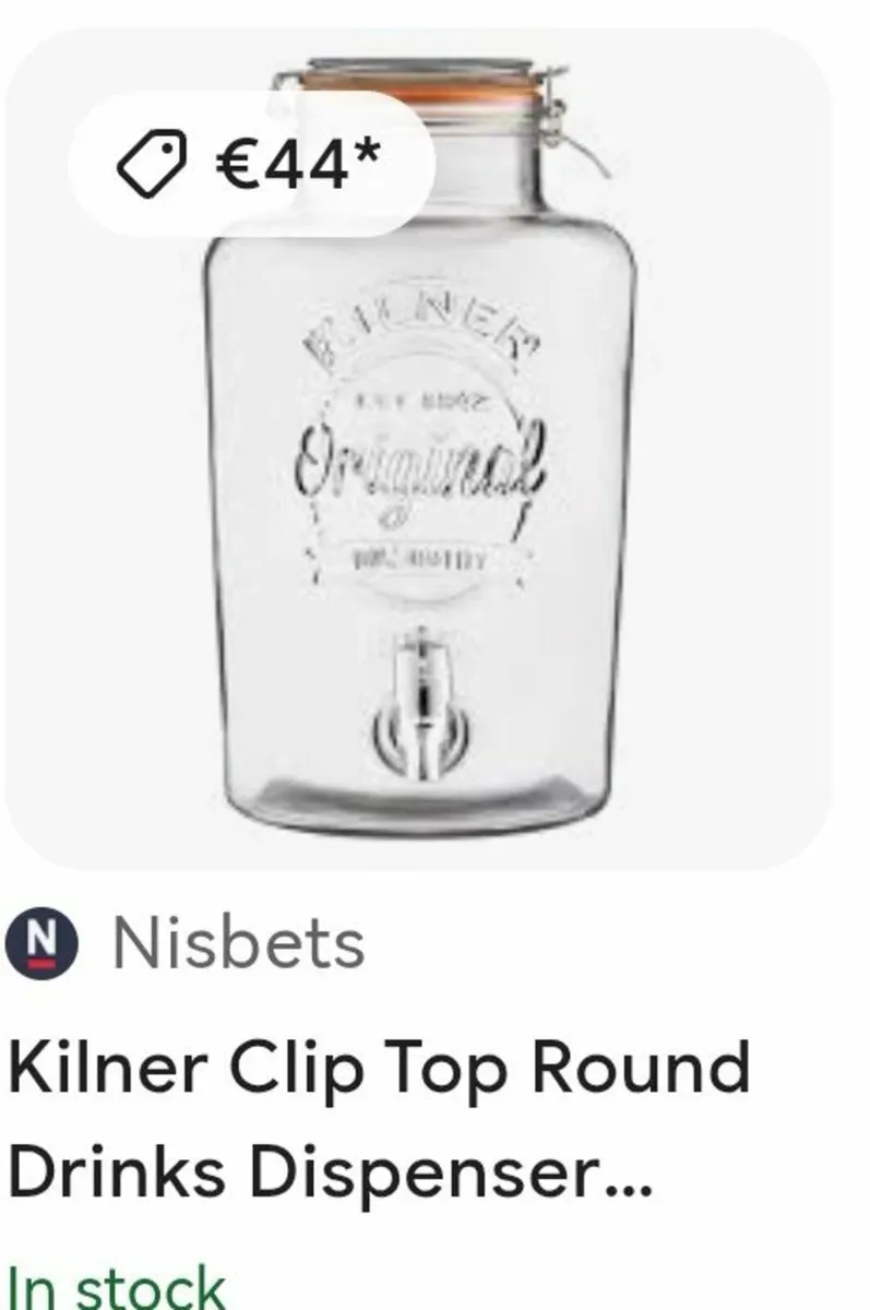 Kilner Quality 5ltr Glass Dispenser - Image 2