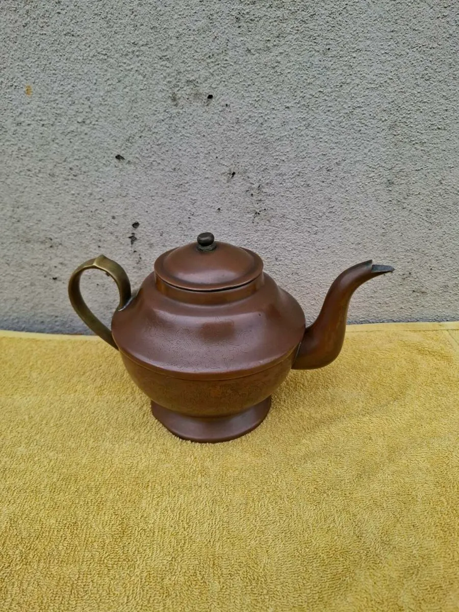 2 cups copper tea pot postage possible