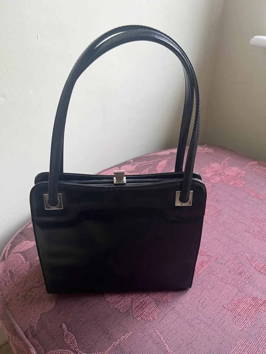 Vintage French leather bag - Image 3