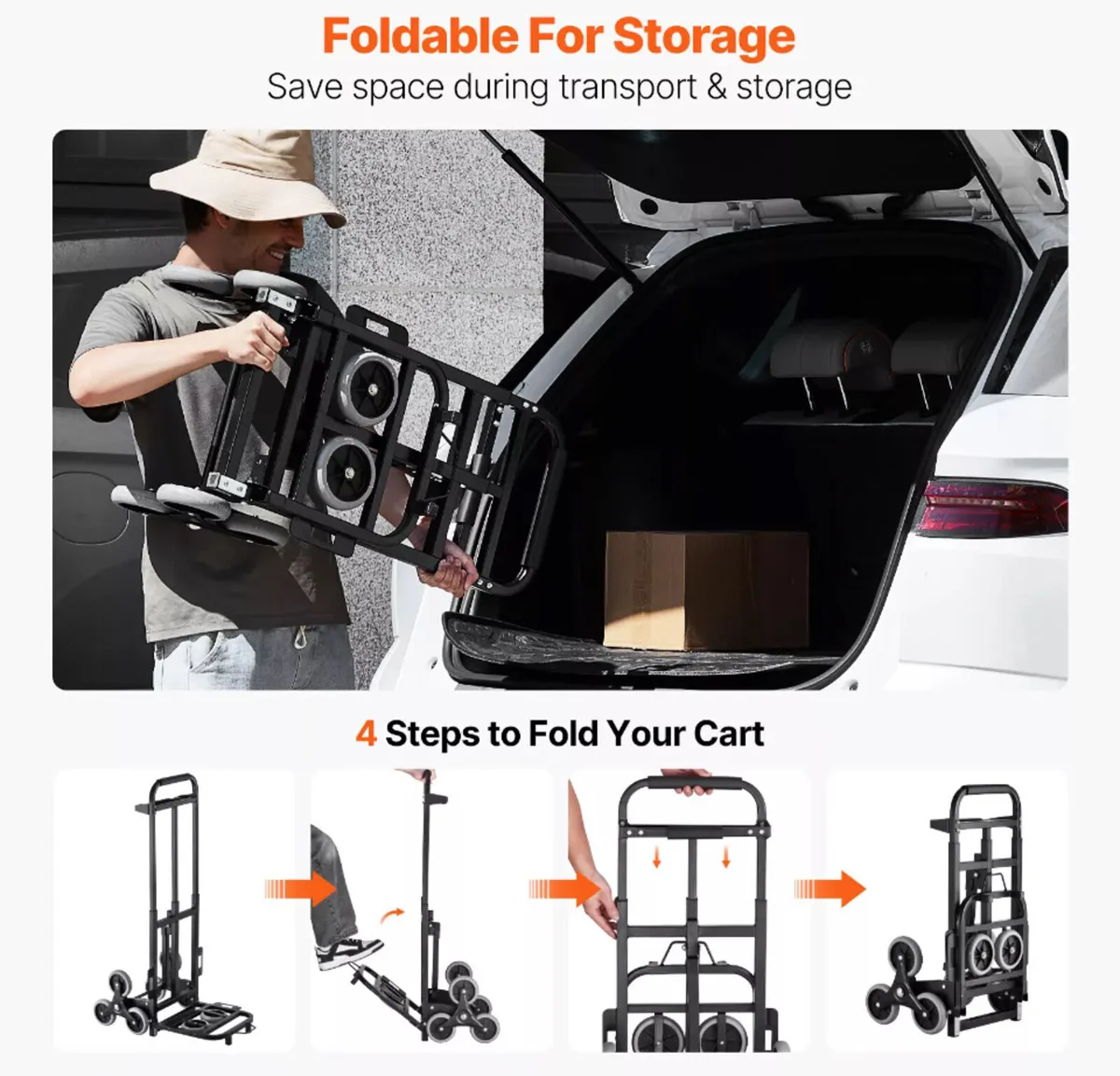 Stair Climbing Hand Cart Trolley Heavy Duty NEW - Image 4