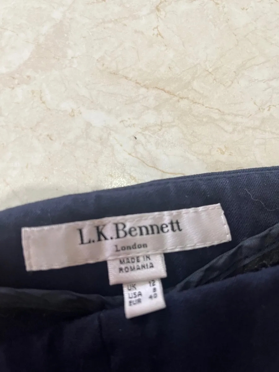 LK Bennett navy trousers - Image 2
