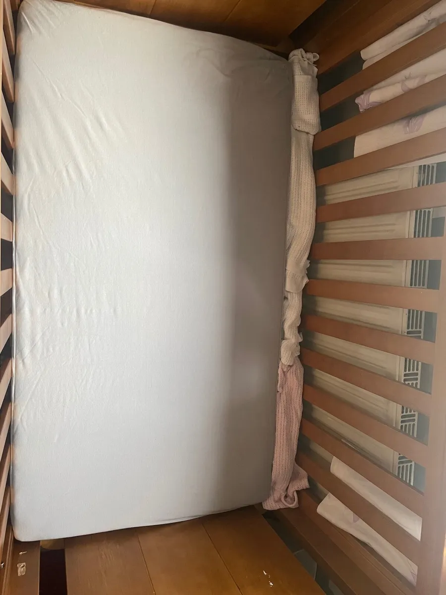 [Brand New] Cot bed mattress and fitted sheets - Image 1