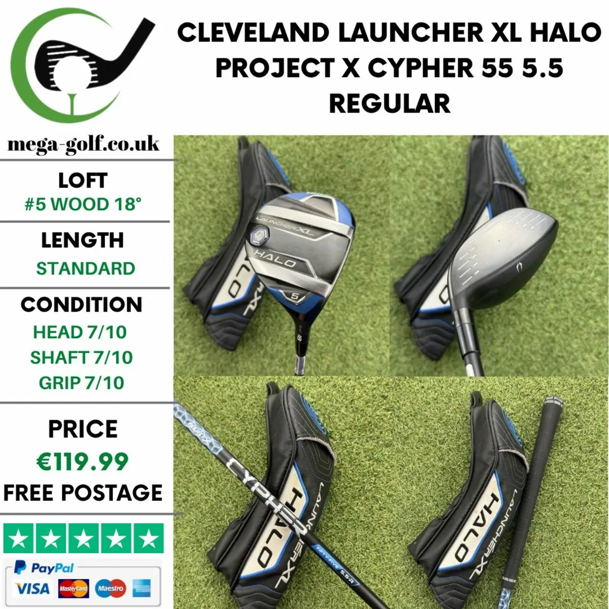 CLEVELAND LAUNCHER XL HALO #5 WOOD 18° / REGULAR - Image 1