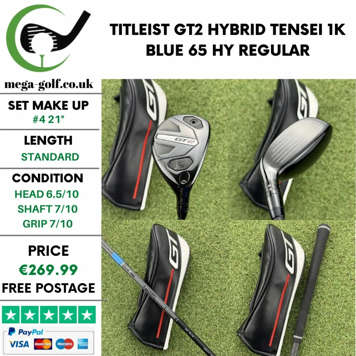 TITLEIST GT2 HYBRID / #4 21° / REGULAR - Image 1