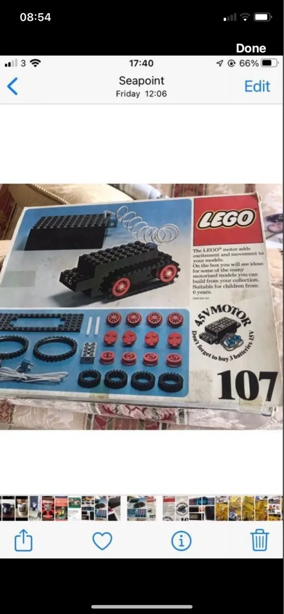 Vintage Lego 107 (1976) Reversible Motor - Image 1