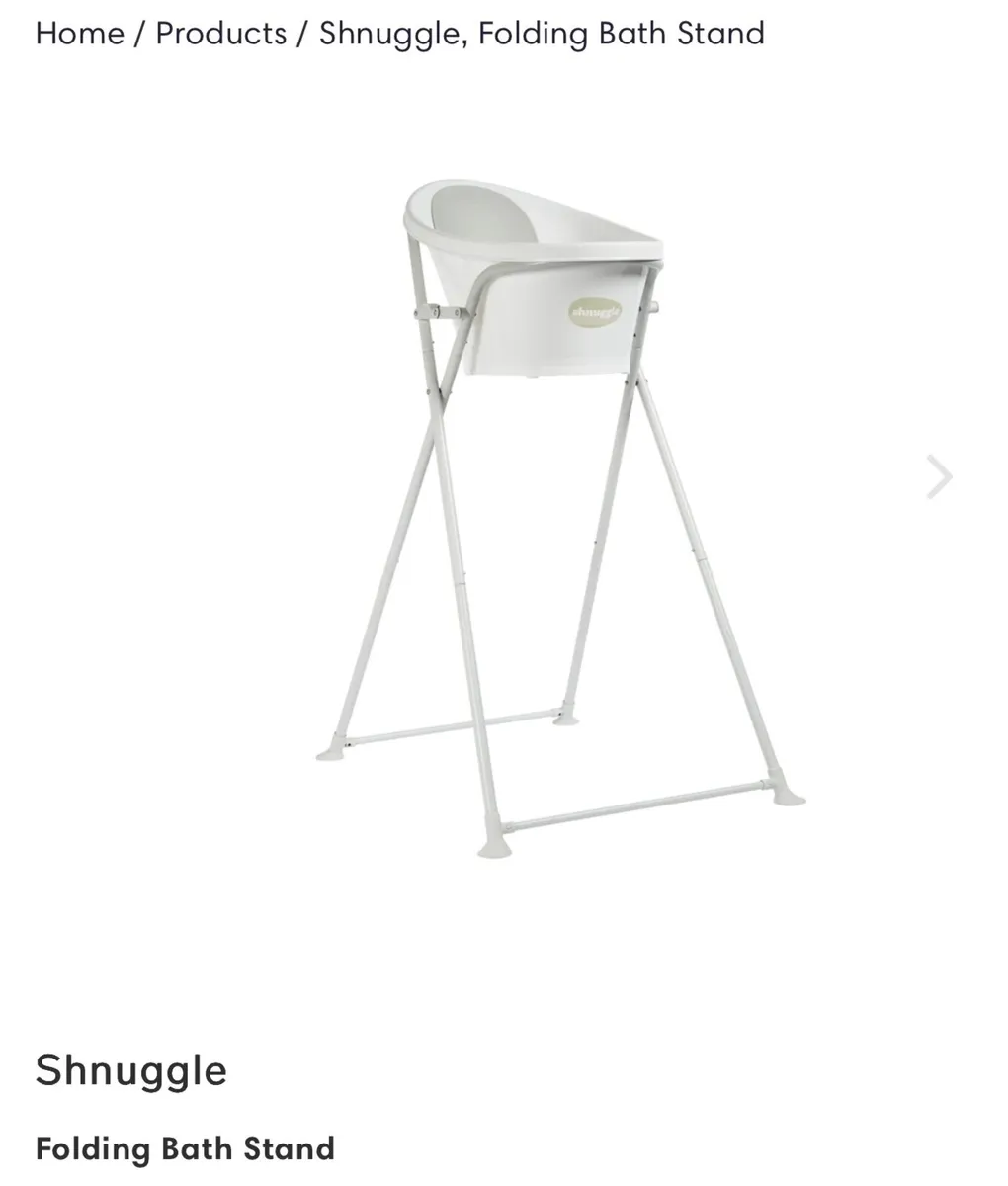 Shnuggle baby bath and stand - Image 1
