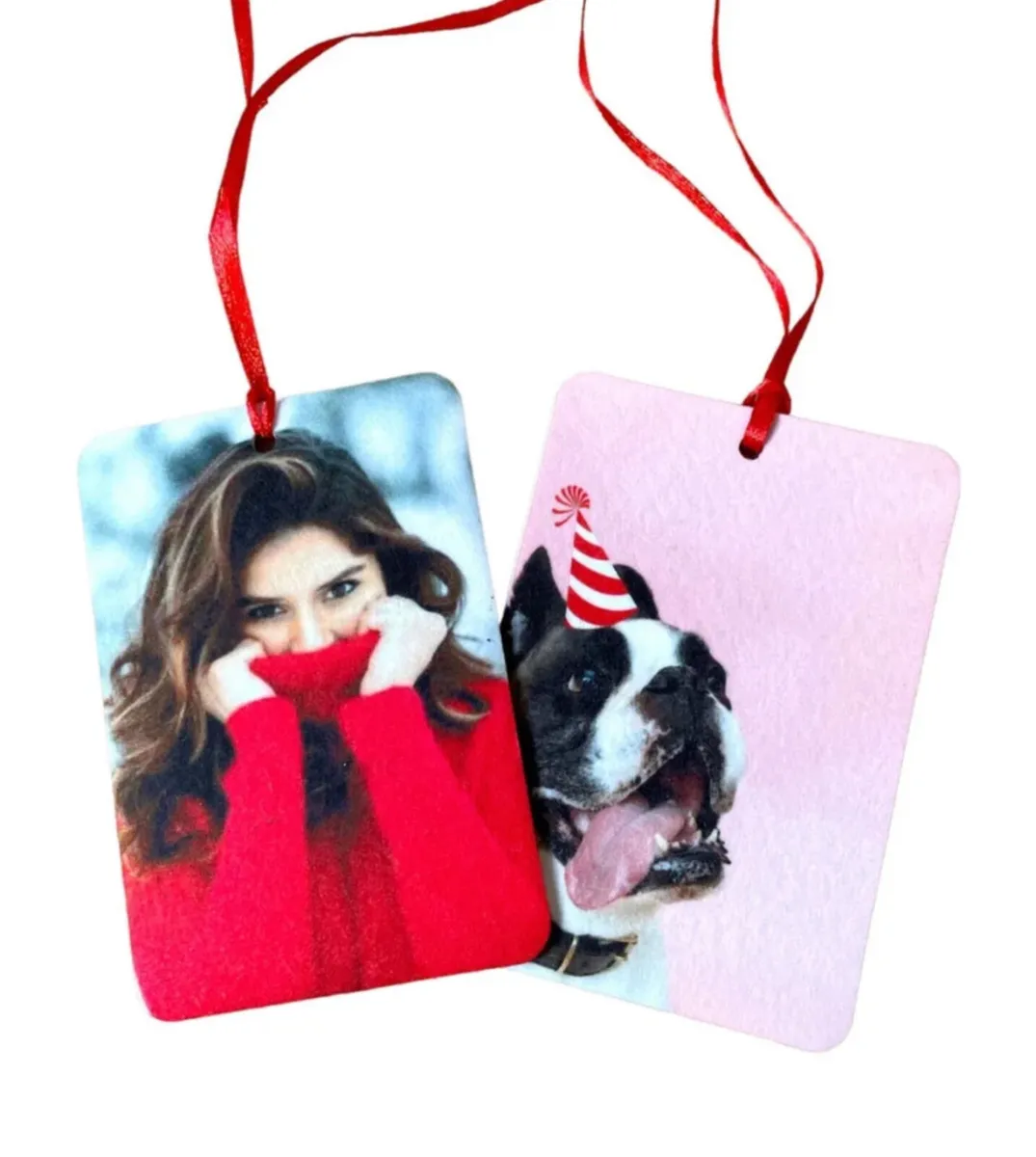 4 Personalised Car Air Fresheners Any Photo Text - Image 2