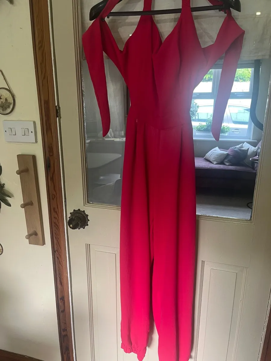 Gorgeous Raspberry red jumpsuit - Image 1