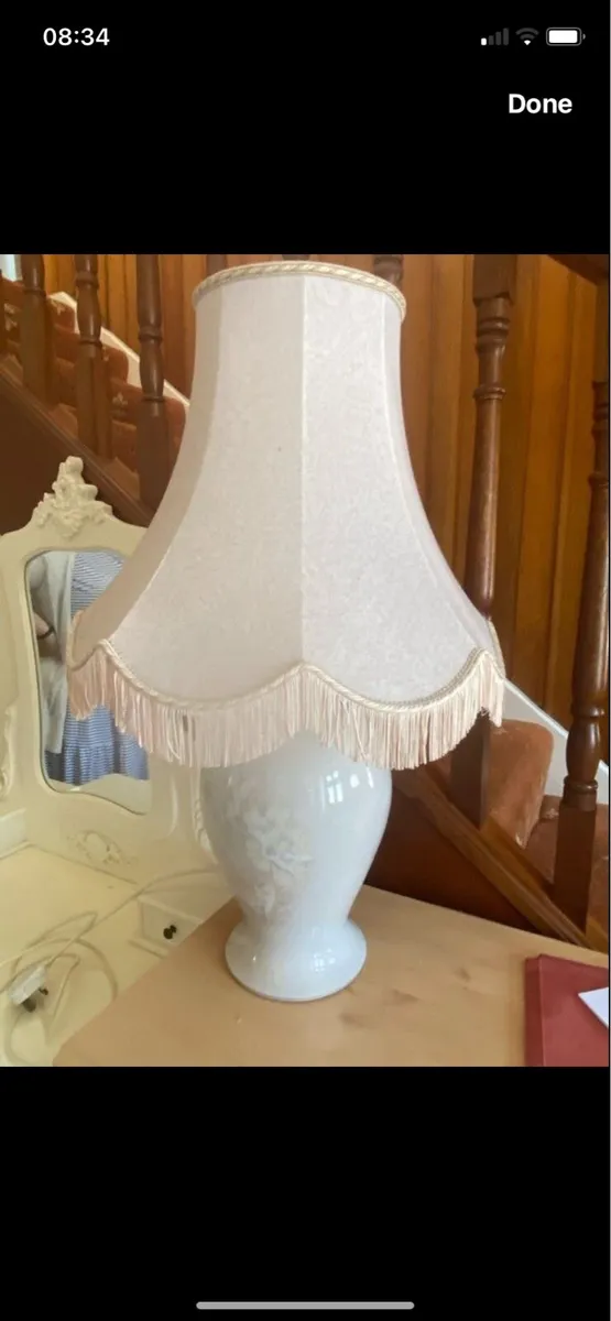 Vintage Denny Table Lamp & Shade - Image 1
