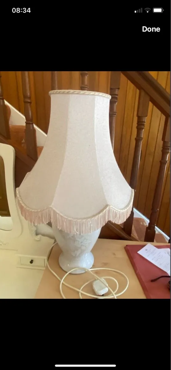 Vintage Denny Table Lamp & Shade - Image 2