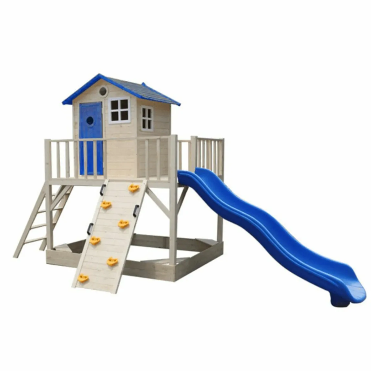 Kids Outdoor Playhouse with Silde-Free Delivery