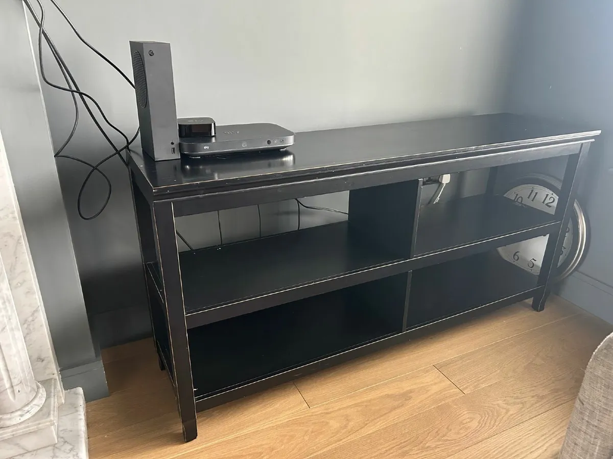 Black Console Table/Media Unit/Bookcase - Image 2
