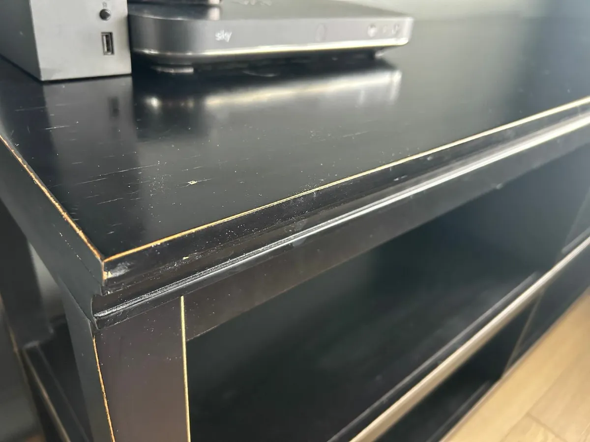 Black Console Table/Media Unit/Bookcase - Image 3