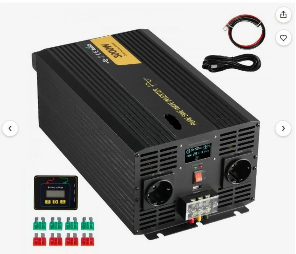 Pure Sine Wave Inverter Power Inverter 3000W - Image 1