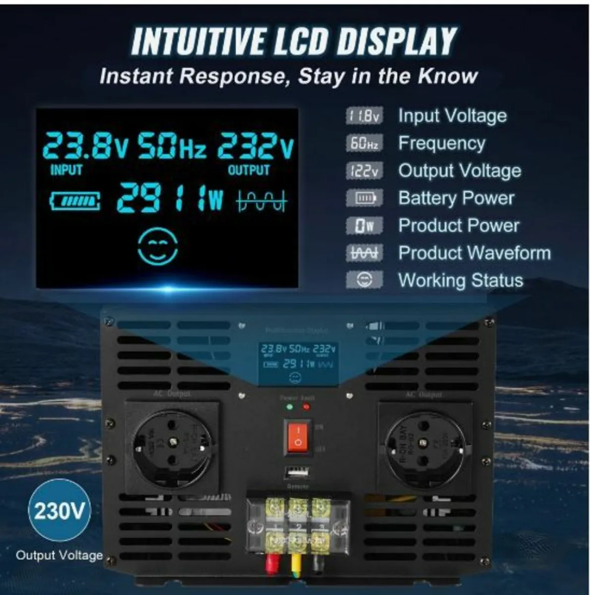 Pure Sine Wave Inverter Power Inverter 3000W - Image 4