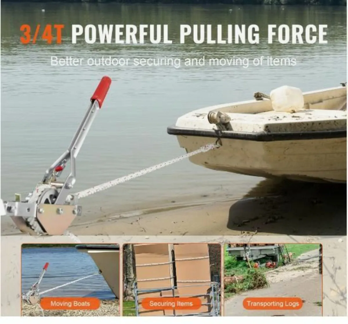 Rope Puller, 3/4 Ton (1,653 lbs) Pulling Capacity - Image 2