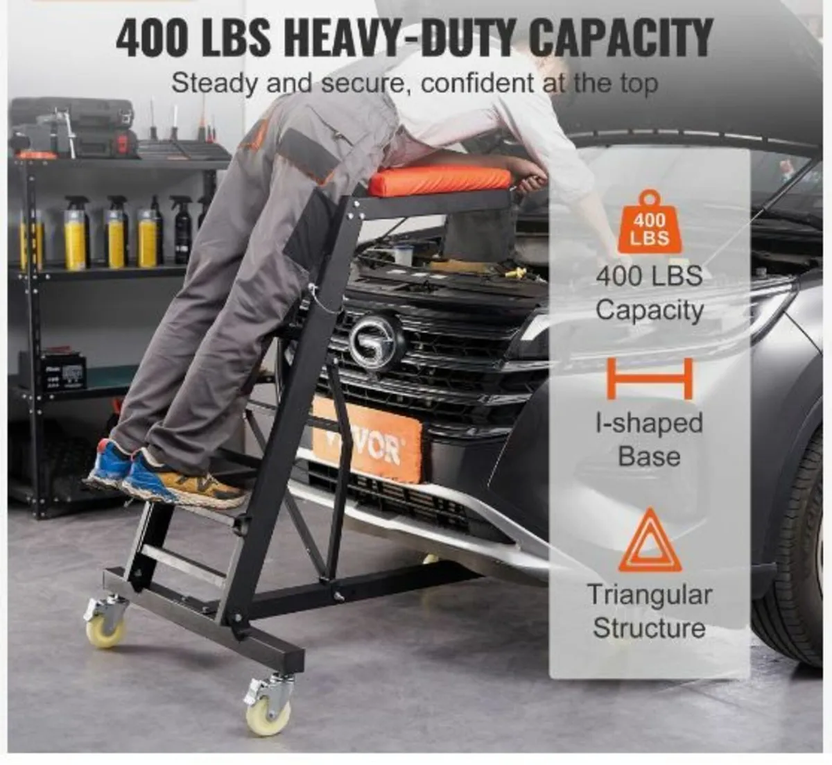 Automotive Creeper, with Adjustable Height - Image 2