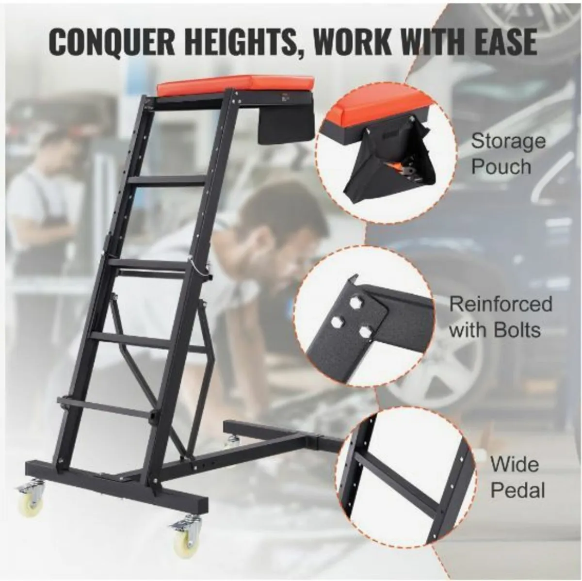 Automotive Creeper, with Adjustable Height - Image 4