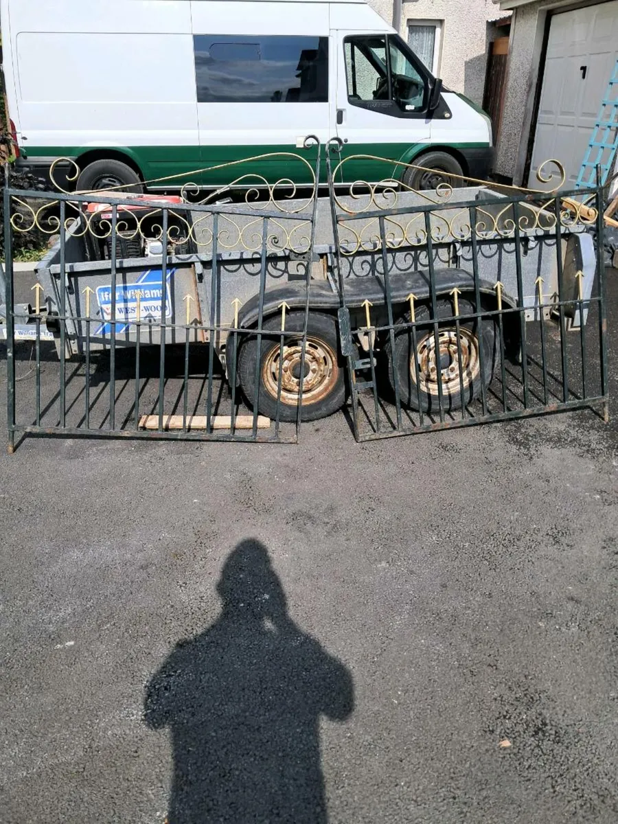 Heavy solid steel gates - Image 1
