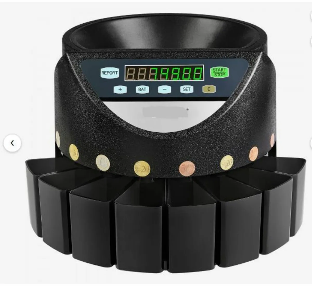 Euro Coin Counter Sorter 500-1000 Coins - Image 1