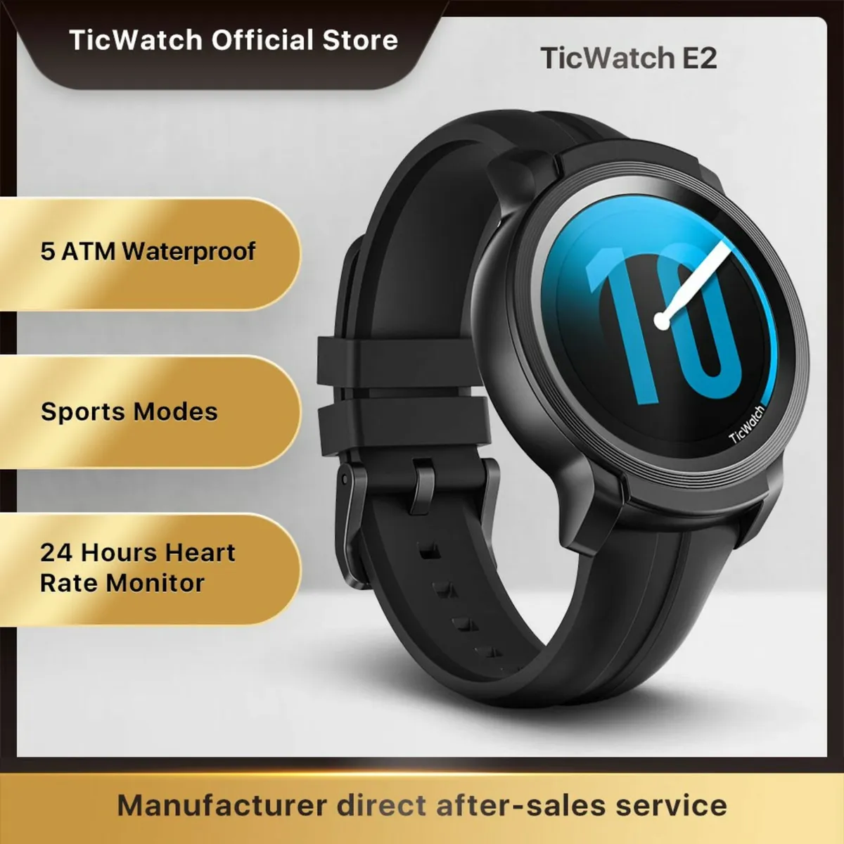 Tic watch E 2, Excellent condition - Image 1