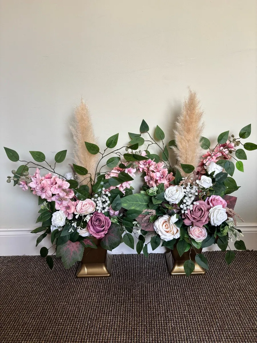 Faux Wedding Flowers - Mauve & Dusty Pink - Image 2
