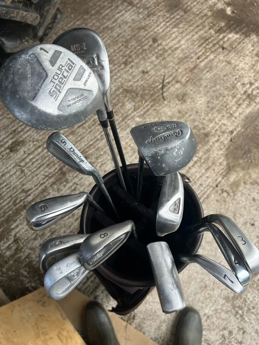 Golf clubs and bag - Image 4