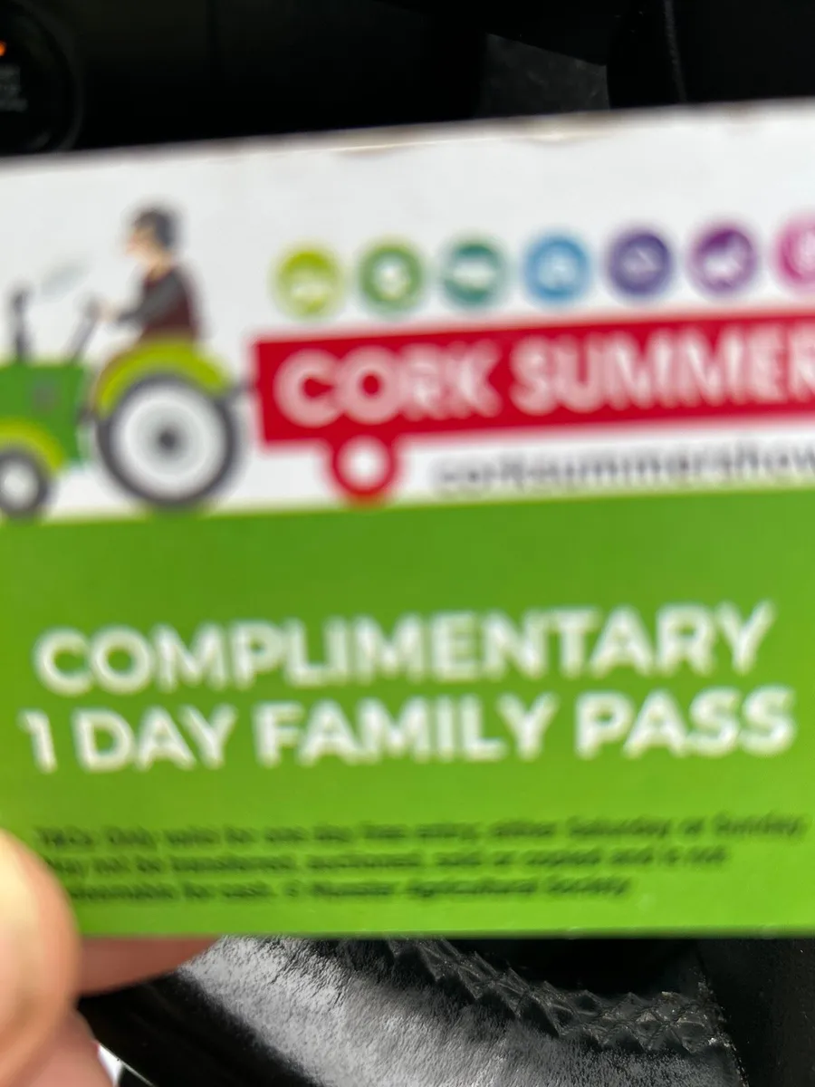 Cork summer show family tickets