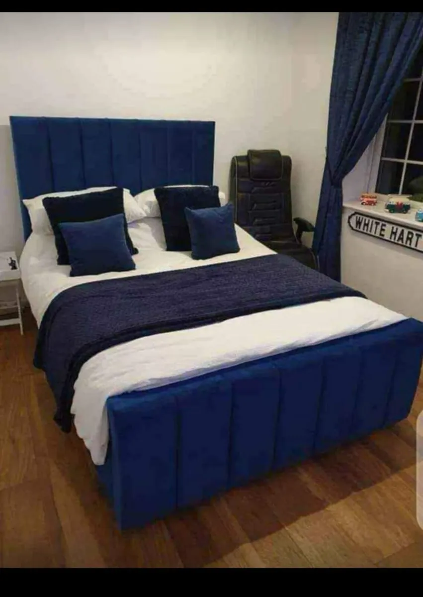 "Luxury Oxford Wingback Beds With Metress " - Image 3