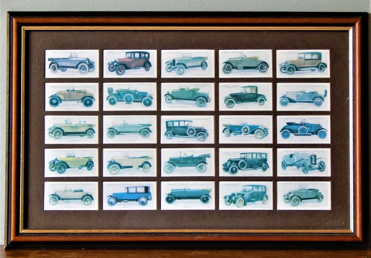 Framed Reproduction Collection of Gigarette Cards - Image 1