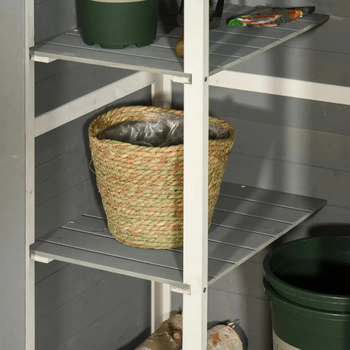 Garden Shed Wooden Garden Storage Shed Fir Wood - Image 2