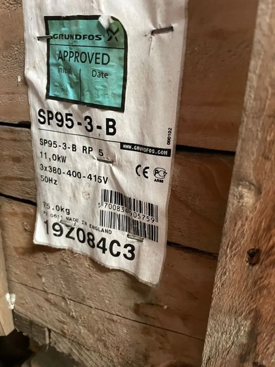 Grundfos submersible Borehole pump 11kw - Image 1