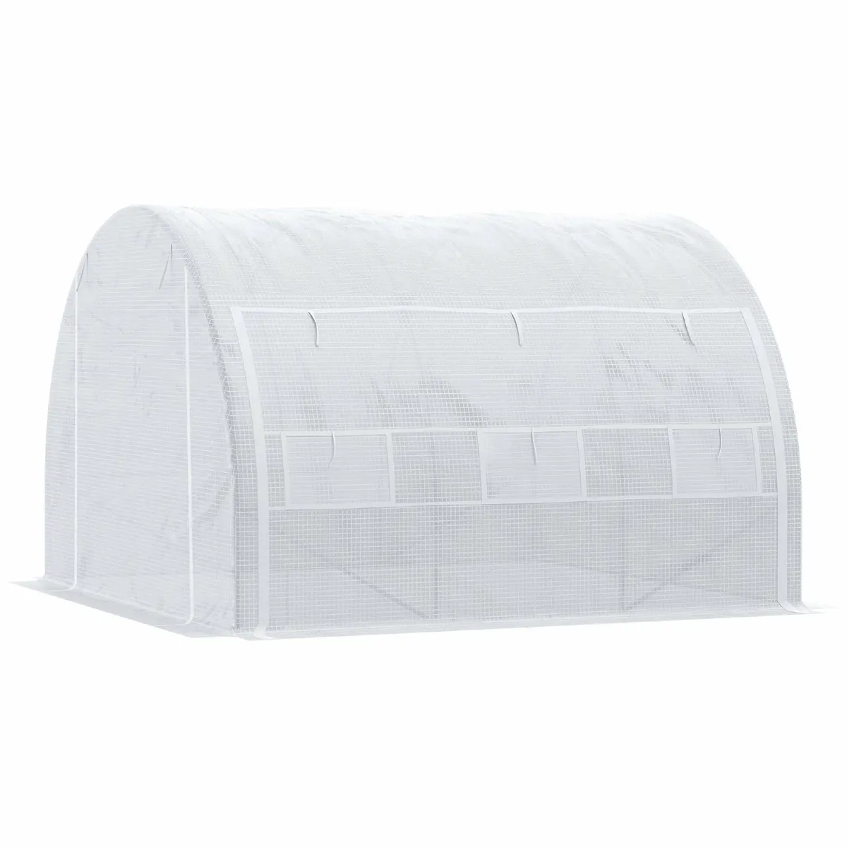 3 x 3 x 2 m Polytunnel Greenhouse with Roll-up Sid - Image 3