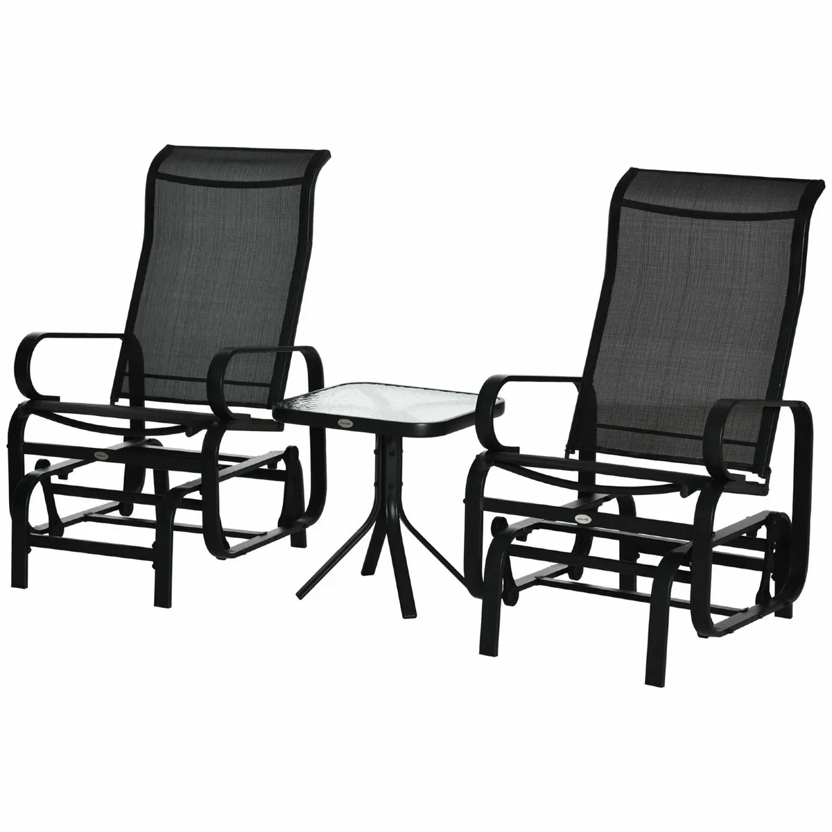 3pcs Metal Outdoor Glider Swinging Chair - Image 1