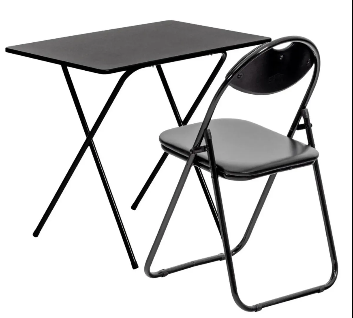 Folding Wooden Desk & Chair Set NEW - Image 2