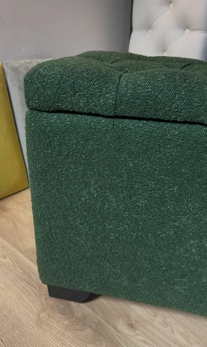 Boucle Ottoman with Storage 100x40cm - Image 4