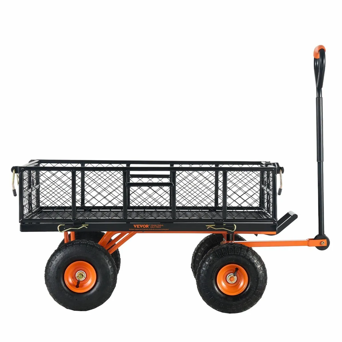 Garden Dump Cart Heavy-duty Metal Yard Carts - Image 2