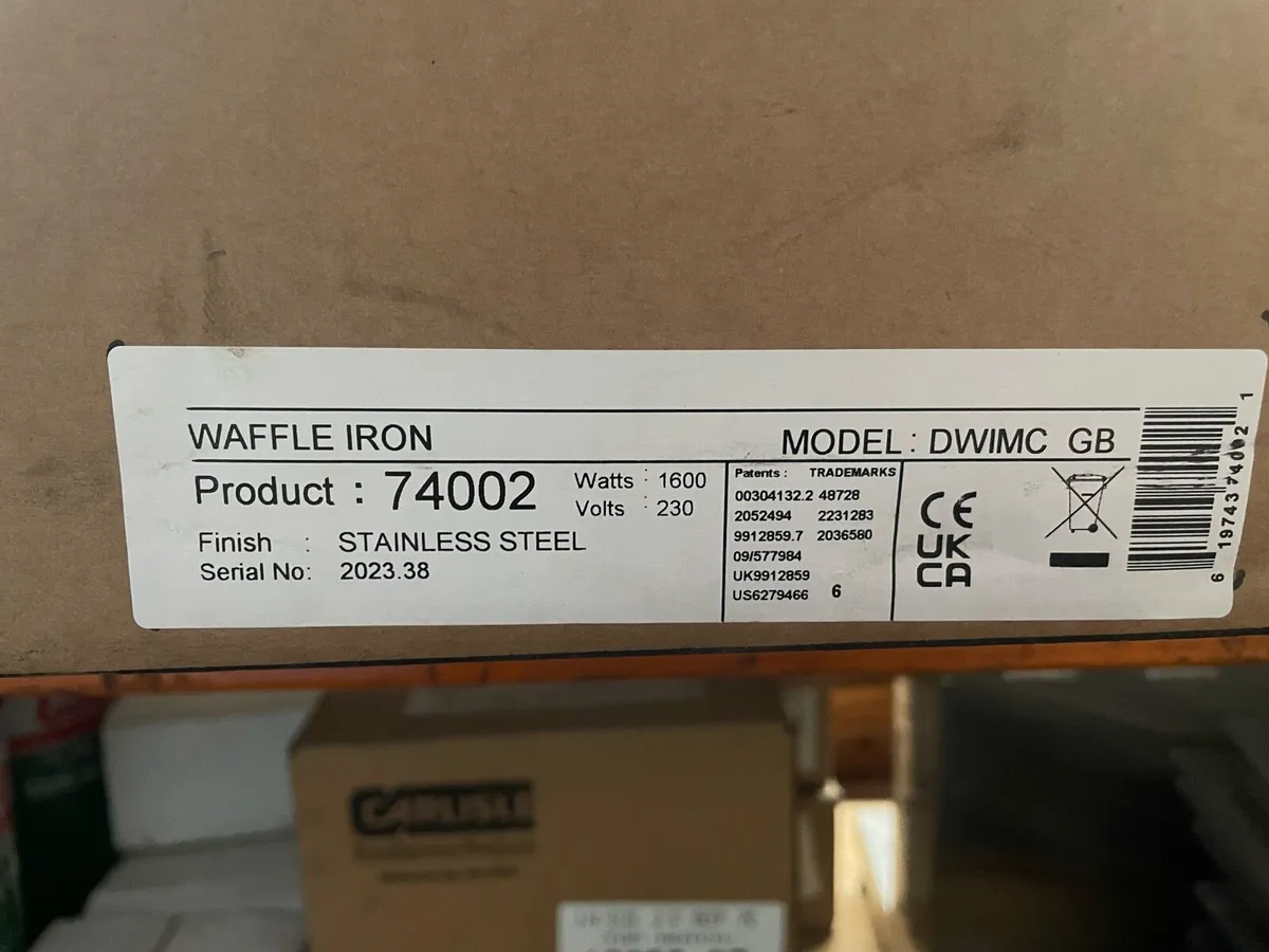 Dualit Double Waffle maker. - Image 4