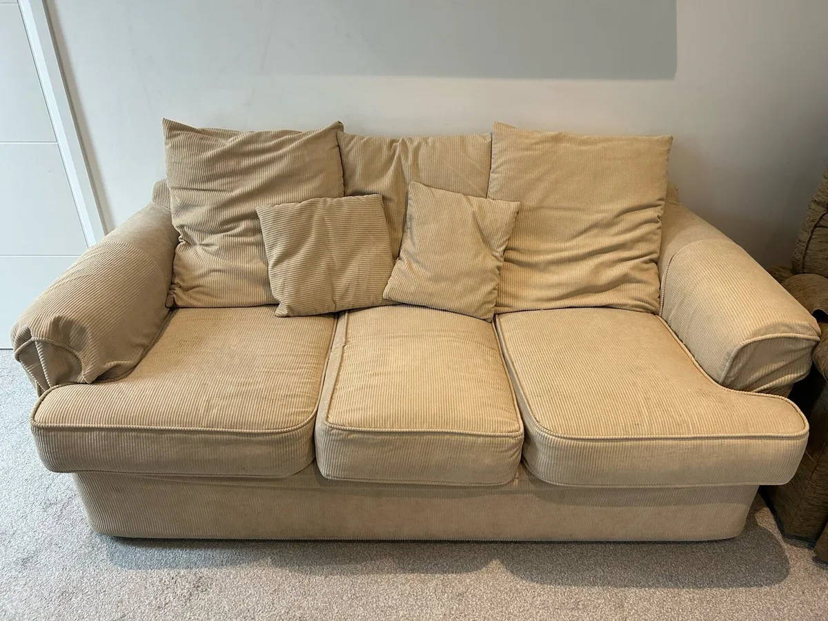 Sofa/Couch with footstool - Image 1