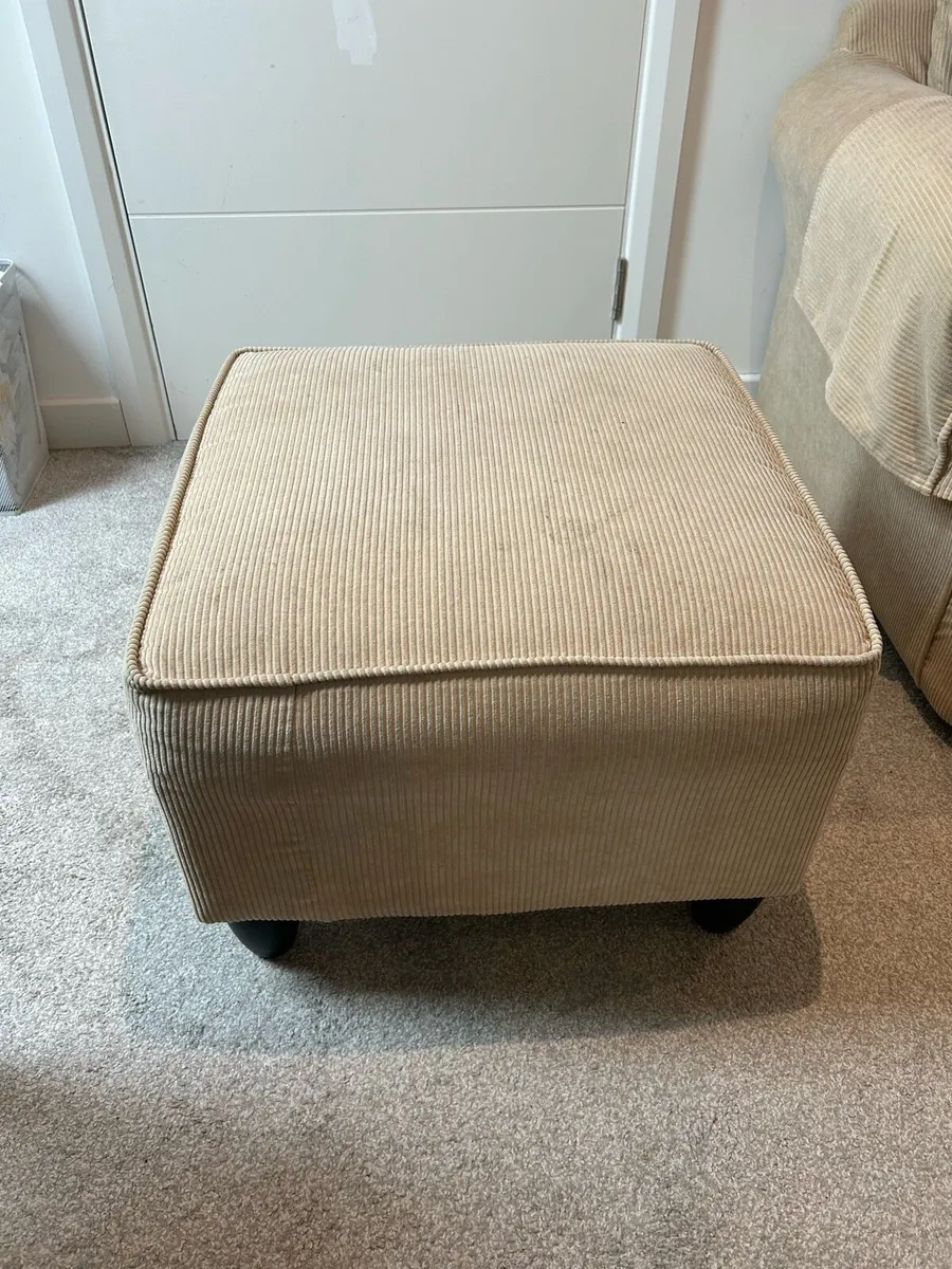 Sofa/Couch with footstool - Image 2