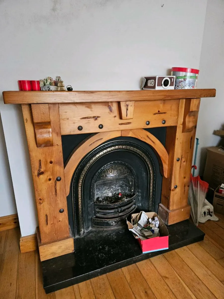 Fire place natural oak