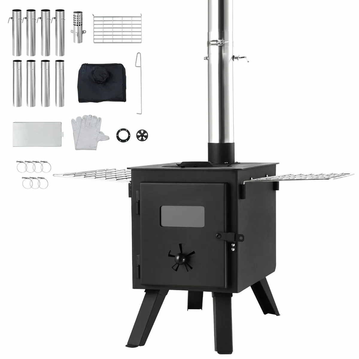 Wood Stove, 86 inch, Alloy Steel Camping Stove - Image 1