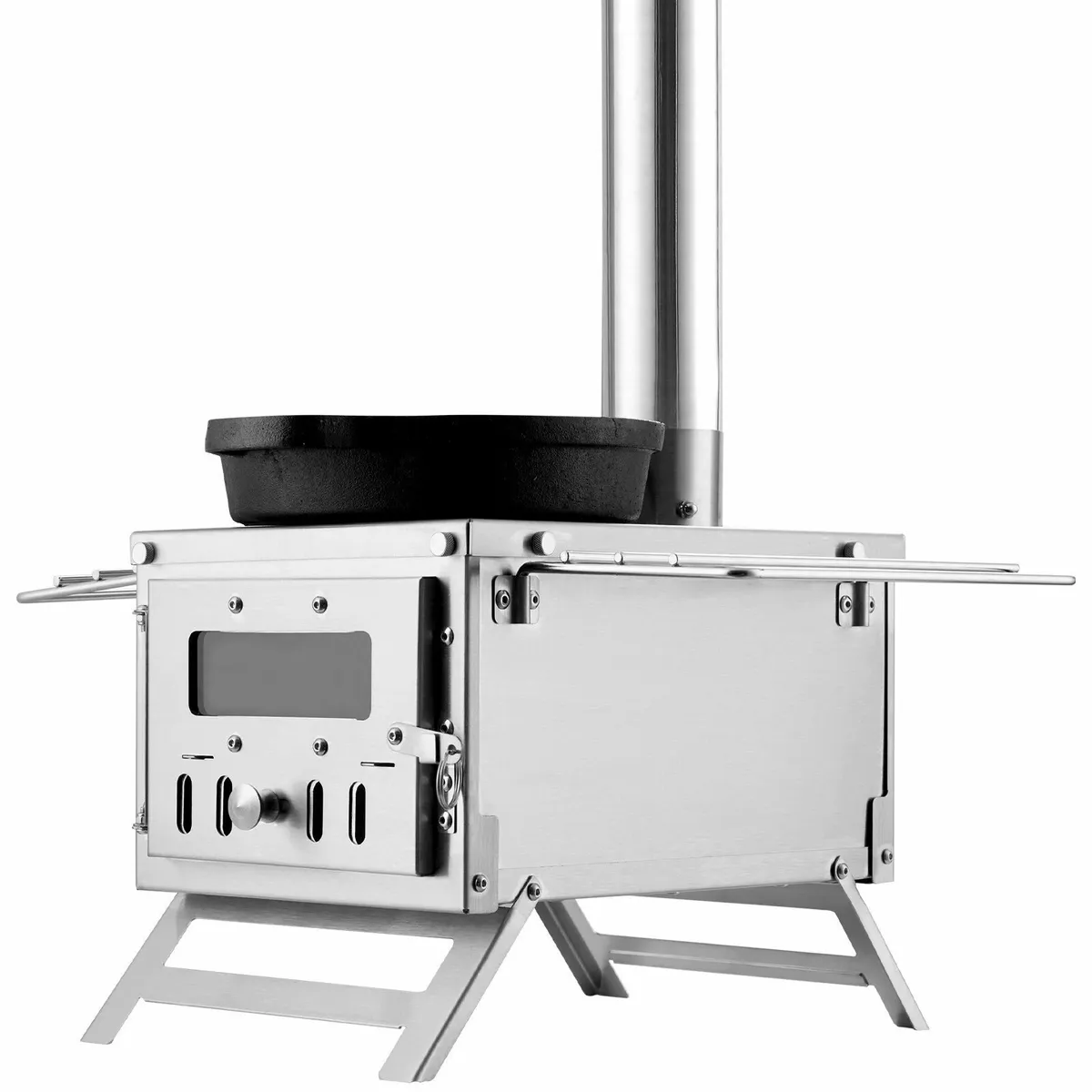 Wood Stove, 80 inch, Stainless Steel Camping Stove - Image 2